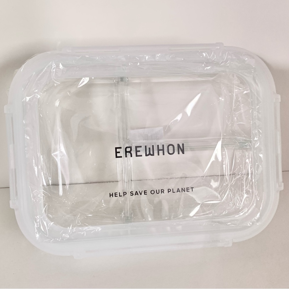 Hold Erewhon divided glass lunchbox